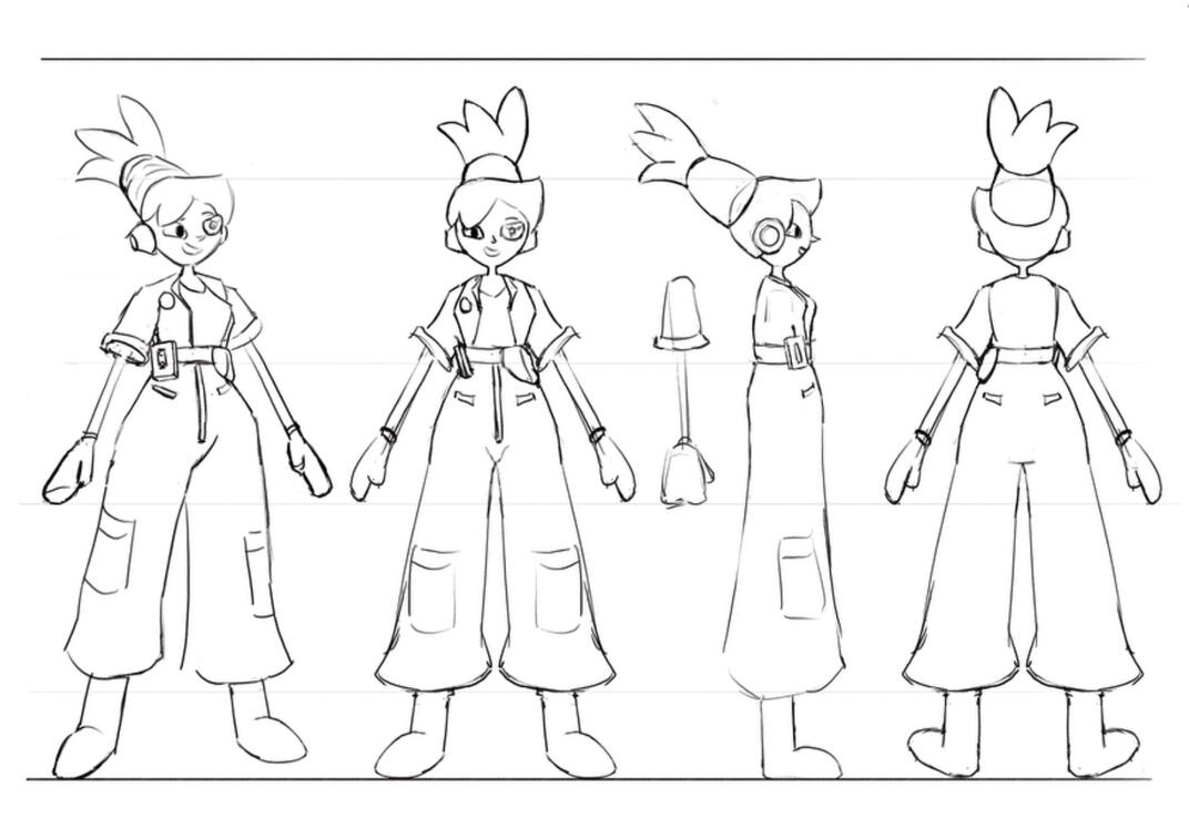 Engineer Character Turnaround