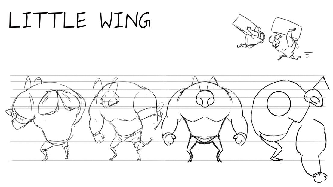 Little Wing Character Turnaround