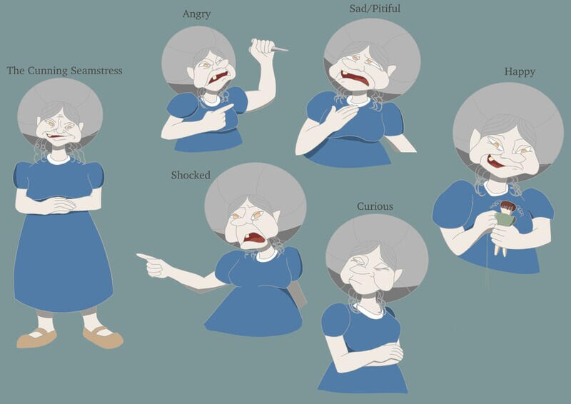 Seamstress Expression Sheet